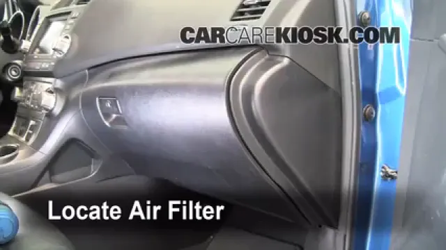 2008 Toyota Highlander Sport 3.5L V6 Filtro de aire (interior) Cambio
